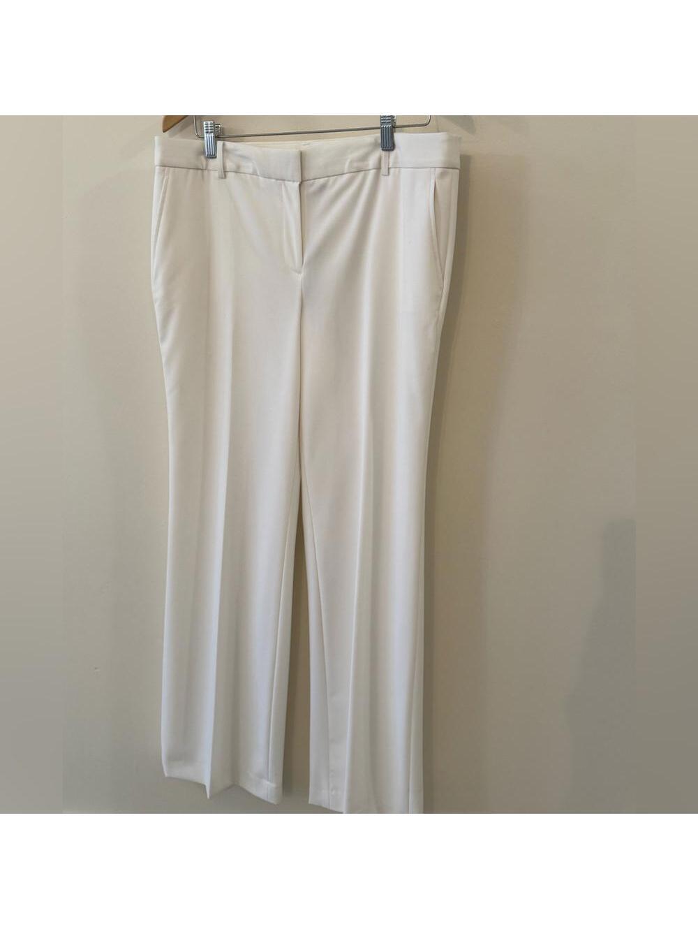 JONES NEW YORK COLLECTION Women's SZ 12 Classic IVORY Stretch PANTS TROUSERS NWT
